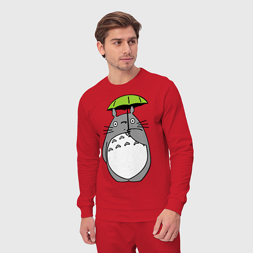 Мужской костюм Totoro с зонтом / Красный – фото 3