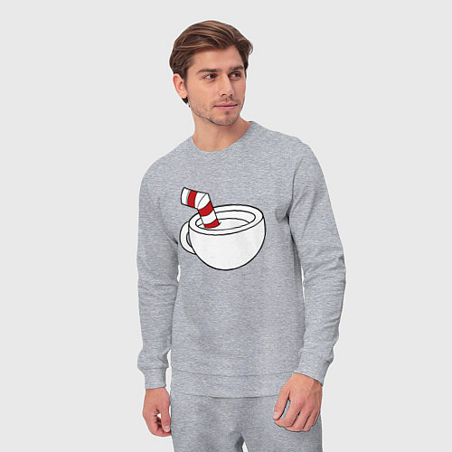 Мужской костюм Red Cuphead / Меланж – фото 3