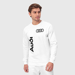 Костюм хлопковый мужской Audi Style, цвет: белый — фото 2