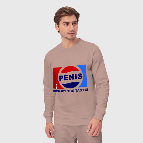 Мужской костюм Penis. Enjoy the taste / Пыльно-розовый – фото 3