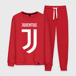 Костюм хлопковый мужской FC Juventus, цвет: красный