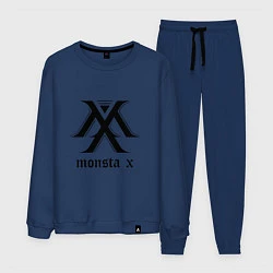 Костюм хлопковый мужской Monsta X, цвет: тёмно-синий