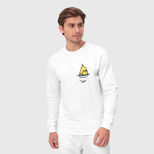 Мужской костюм Попугай в кармане / Белый – фото 3