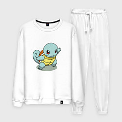 Костюм хлопковый мужской Pokemon Squirtle, цвет: белый