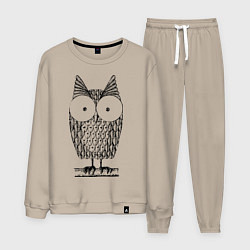 Мужской костюм Owl grafic