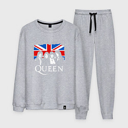 Костюм хлопковый мужской Queen UK, цвет: меланж