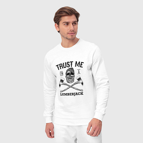 Мужской костюм Trust me: Lumerjack / Белый – фото 3