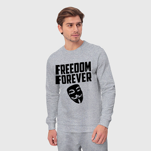 Мужской костюм Freedom forever / Меланж – фото 3