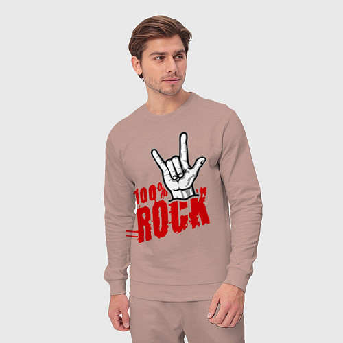 Мужской костюм 100% Rock / Пыльно-розовый – фото 3