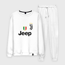 Костюм хлопковый мужской Ronaldo: Juve Sport, цвет: белый