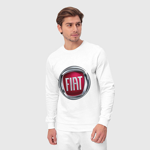 Мужской костюм FIAT logo / Белый – фото 3