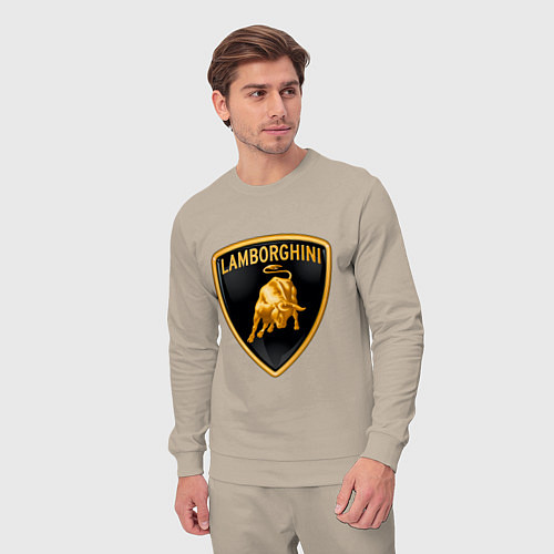 Мужской костюм Lamborghini logo / Миндальный – фото 3