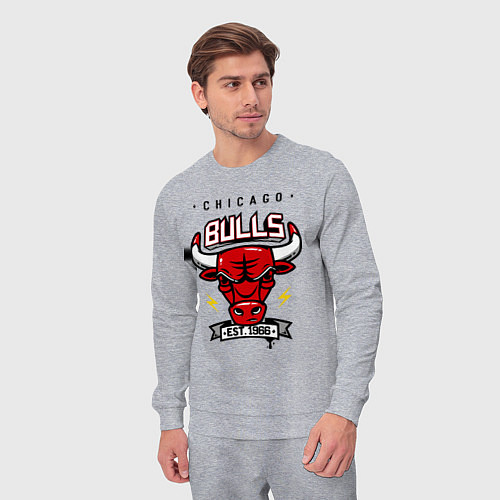 Мужской костюм Chicago Bulls est. 1966 / Меланж – фото 3