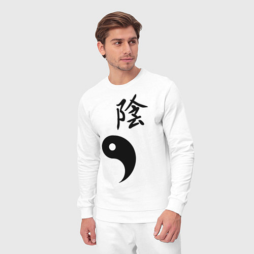 Мужской костюм Инь парная / Белый – фото 3