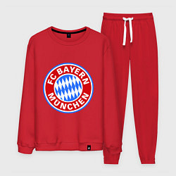 Костюм хлопковый мужской Bayern Munchen FC, цвет: красный