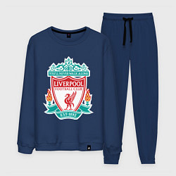 Костюм хлопковый мужской Liverpool FC, цвет: тёмно-синий