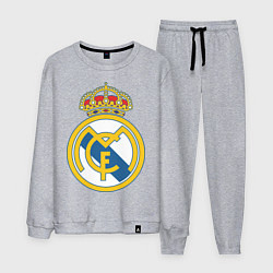 Костюм хлопковый мужской Real Madrid FC, цвет: меланж