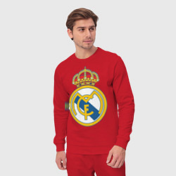 Костюм хлопковый мужской Real Madrid FC, цвет: красный — фото 2