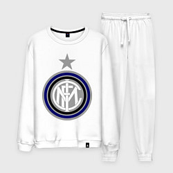 Костюм хлопковый мужской Inter FC, цвет: белый