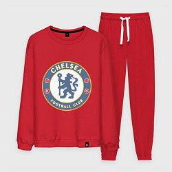 Костюм хлопковый мужской Chelsea FC, цвет: красный