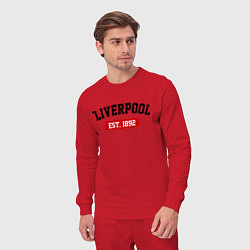 Костюм хлопковый мужской FC Liverpool Est. 1892, цвет: красный — фото 2