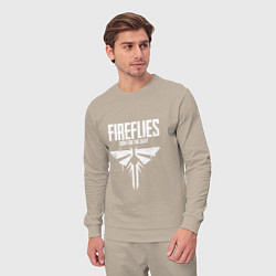 Костюм хлопковый мужской Fireflies: Look for the Light, цвет: миндальный — фото 2