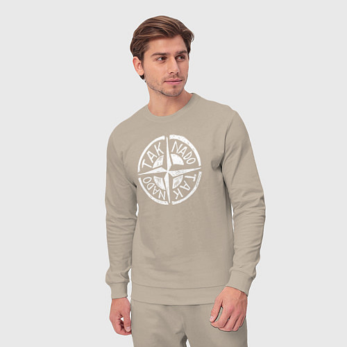 Мужской костюм Taknado Stone Island / Миндальный – фото 3