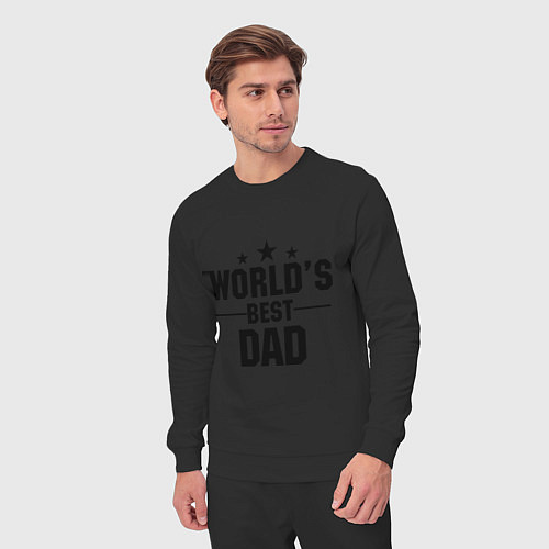 Мужской костюм Worlds best DADDY / Черный – фото 3