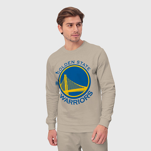 Мужской костюм Golden state Warriors / Миндальный – фото 3