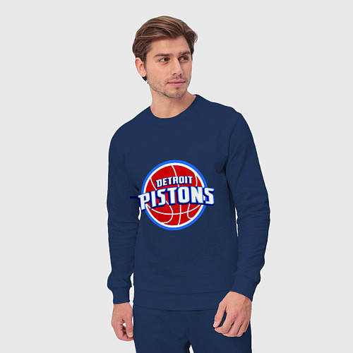 Мужской костюм Detroit Pistons - logo / Тёмно-синий – фото 3