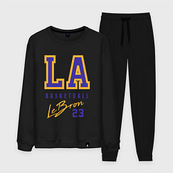 Костюм хлопковый мужской Lebron 23: Los Angeles, цвет: черный