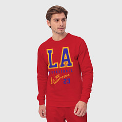 Костюм хлопковый мужской Lebron 23: Los Angeles, цвет: красный — фото 2