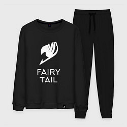Костюм хлопковый мужской Fairy Tail, цвет: черный