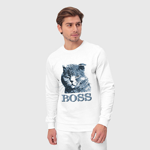 Мужской костюм Boss cat / Белый – фото 3