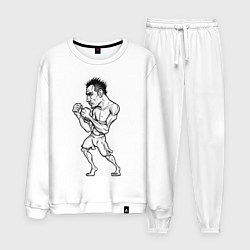 Костюм хлопковый мужской Tony Ferguson art, цвет: белый