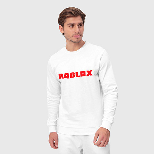 Мужской костюм Roblox Logo / Белый – фото 3