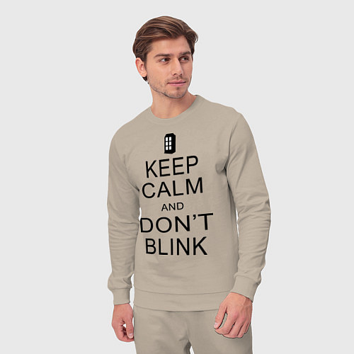 Мужской костюм Keep Calm & Don't Blink / Миндальный – фото 3