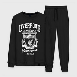 Костюм хлопковый мужской Liverpool: Est 1892, цвет: черный