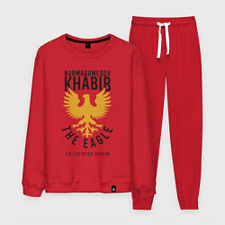 Костюм хлопковый мужской Khabib: The Eagle, цвет: красный