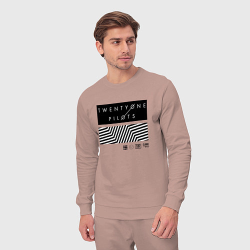 Мужской костюм TOP: Geometry / Пыльно-розовый – фото 3