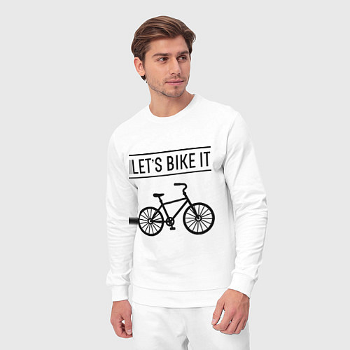 Мужской костюм Lets bike it / Белый – фото 3