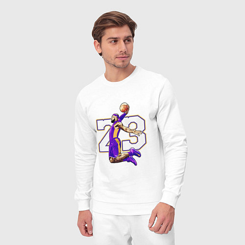 Мужской костюм Леброн Джеймс / Белый – фото 3