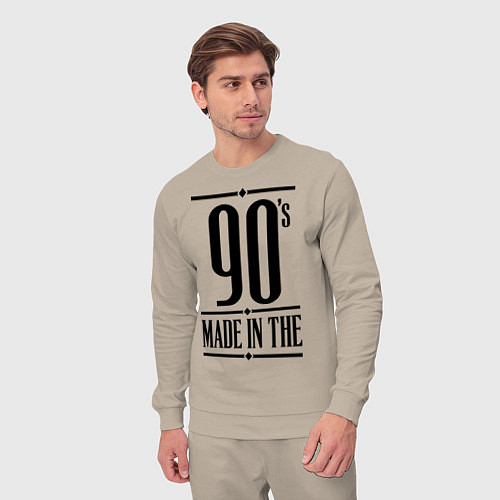 Мужской костюм Made in the 90s / Миндальный – фото 3