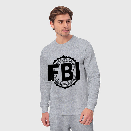 Мужской костюм FBI Agency / Меланж – фото 3