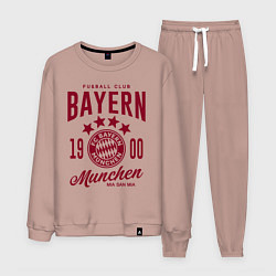 Костюм хлопковый мужской Bayern Munchen 1900, цвет: пыльно-розовый