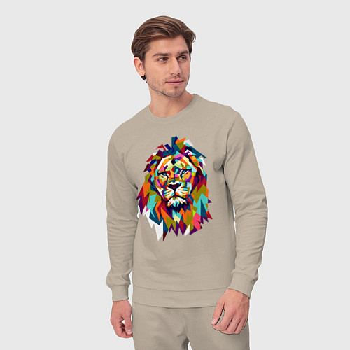 Мужской костюм Lion Art / Миндальный – фото 3