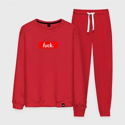 Костюм хлопковый мужской Fuck Supreme, цвет: красный