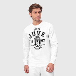 Костюм хлопковый мужской Forza Juve 1897: Torino, цвет: белый — фото 2