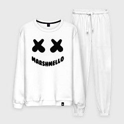 Костюм хлопковый мужской MARSHMELLO, цвет: белый