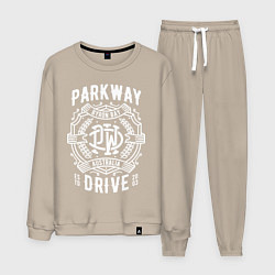 Костюм хлопковый мужской Parkway Drive: Australia, цвет: миндальный